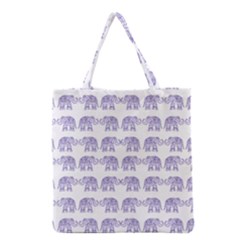 Indian elephant pattern Grocery Tote Bag