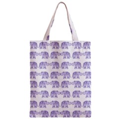 Indian elephant pattern Zipper Classic Tote Bag