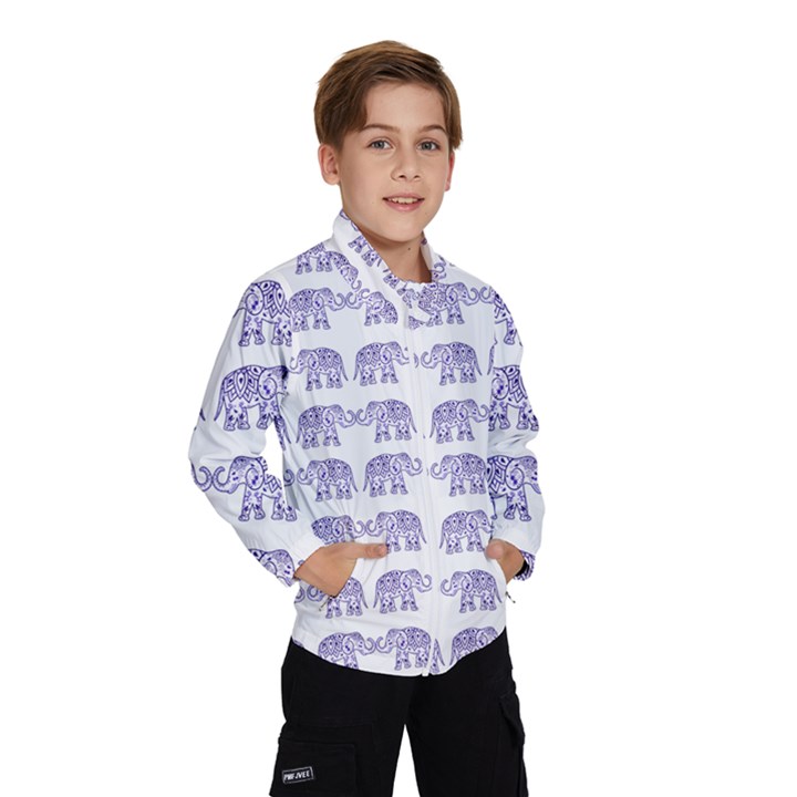 Indian elephant pattern Wind Breaker (Kids)