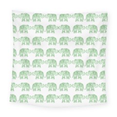 Indian Elephant Pattern Square Tapestry (large) by Valentinaart