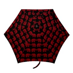 Indian Elephant Pattern Mini Folding Umbrellas