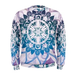 Mandalas Symmetry Meditation Round Men s Sweatshirt