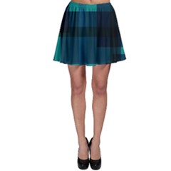 Boxes Abstractly Skater Skirt