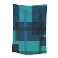 Boxes Abstractly Small Tapestry by Amaryn4rt