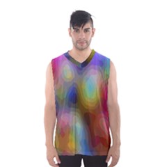 A Mix Of Colors In An Abstract Blend For A Background Men s Basketball Tank Top by Amaryn4rt