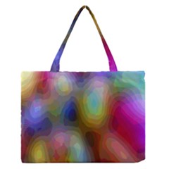 A Mix Of Colors In An Abstract Blend For A Background Medium Zipper Tote Bag by Amaryn4rt