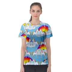 Rainbow pony  Women s Sport Mesh Tee