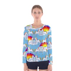 Rainbow pony  Women s Long Sleeve Tee