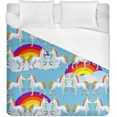 Rainbow pony  Duvet Cover (King Size)