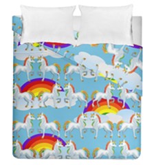 Rainbow pony  Duvet Cover Double Side (Queen Size)