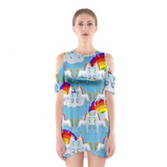 Rainbow pony  Shoulder Cutout One Piece