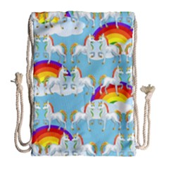 Rainbow pony  Drawstring Bag (Large)