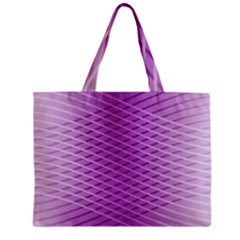 Abstract Lines Background Zipper Mini Tote Bag