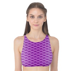 Abstract Lines Background Tank Bikini Top