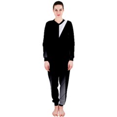 Wall White Black Abstract Onepiece Jumpsuit (ladies)  by Amaryn4rt
