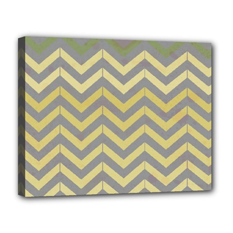 Abstract Vintage Lines Canvas 14  x 11 