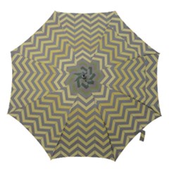 Abstract Vintage Lines Hook Handle Umbrellas (Large)