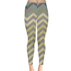 Abstract Vintage Lines Leggings 