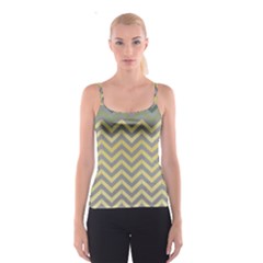 Abstract Vintage Lines Spaghetti Strap Top