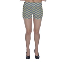 Abstract Vintage Lines Skinny Shorts by Amaryn4rt
