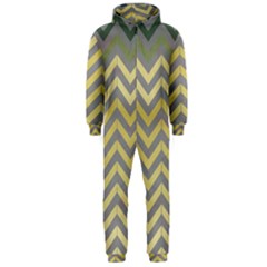 Abstract Vintage Lines Hooded Jumpsuit (Men) 