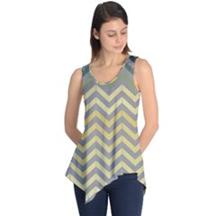 Abstract Vintage Lines Sleeveless Tunic