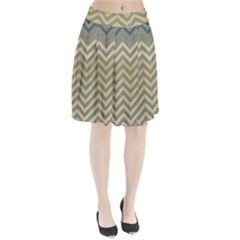 Abstract Vintage Lines Pleated Skirt
