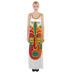 Mask Maxi Thigh Split Dress by Valentinaart