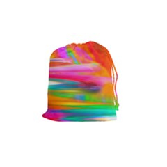 Abstract Illustration Nameless Fantasy Drawstring Pouches (small)  by Amaryn4rt