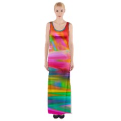 Abstract Illustration Nameless Fantasy Maxi Thigh Split Dress by Amaryn4rt