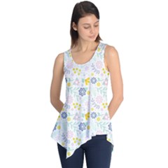 Vintage Spring Flower Pattern  Sleeveless Tunic by TastefulDesigns