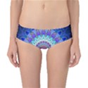 Power Flower Mandala   Blue Cyan Violet Classic Bikini Bottoms View1