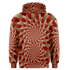 Fractal Red Petal Spiral Men s Pullover Hoodie by Amaryn4rt