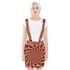 Fractal Red Petal Spiral Suspender Skirt by Amaryn4rt