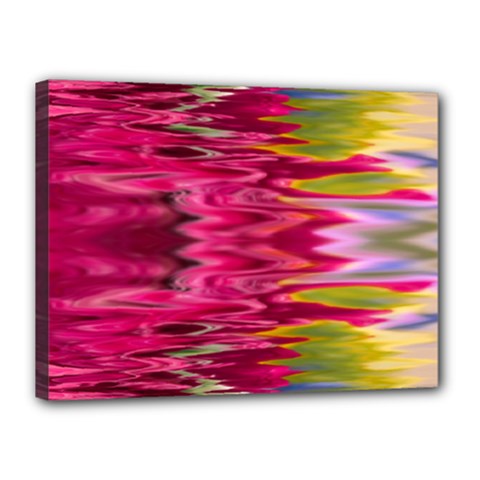 Abstract Pink Colorful Water Background Canvas 16  X 12  by Amaryn4rt