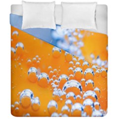 Bubbles Background Duvet Cover Double Side (california King Size) by Amaryn4rt