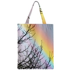 Rainbow Sky Spectrum Rainbow Colors Zipper Classic Tote Bag