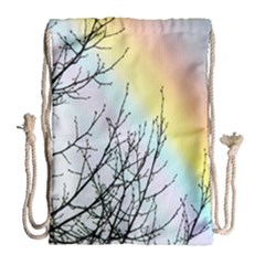 Rainbow Sky Spectrum Rainbow Colors Drawstring Bag (Large)