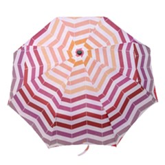 Abstract Vintage Lines Folding Umbrellas by Amaryn4rt