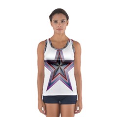 Star Abstract Geometric Art Women s Sport Tank Top  by Amaryn4rt