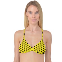 Yellow Fractal In Kaleidoscope Reversible Tri Bikini Top by Amaryn4rt