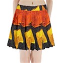 Colorful Glass Mosaic Art And Abstract Wall Background Pleated Mini Skirt View1