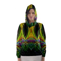 Future Abstract Desktop Wallpaper Hooded Wind Breaker (women) by Amaryn4rt