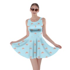 Spaceship Cartoon Pattern Drawing Skater Dress by dflcprintsclothing