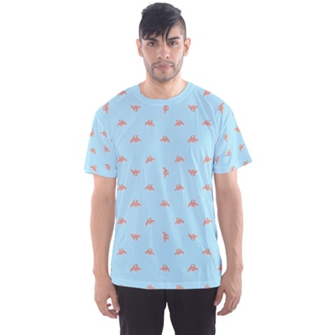 Spaceship Cartoon Pattern Drawing Men s Sport Mesh Tee by dflcprintsclothing