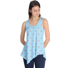 Spaceship Cartoon Pattern Drawing Sleeveless Tunic