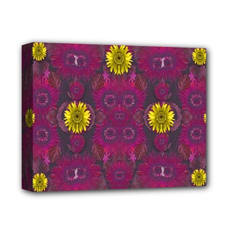 Colors And Wonderful Sun  Flowers Deluxe Canvas 14  X 11  by pepitasart