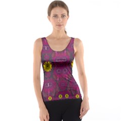 Colors And Wonderful Sun  Flowers Tank Top by pepitasart