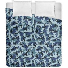 Navy Camouflage Duvet Cover Double Side (california King Size) by sifis