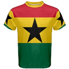 Flag Of Ghana Men s Cotton Tee by abbeyz71